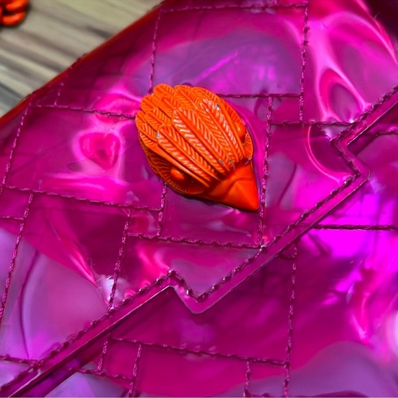 Vibrant Pink Quilted Kurt Geiger Bag - Picture 2 of 3